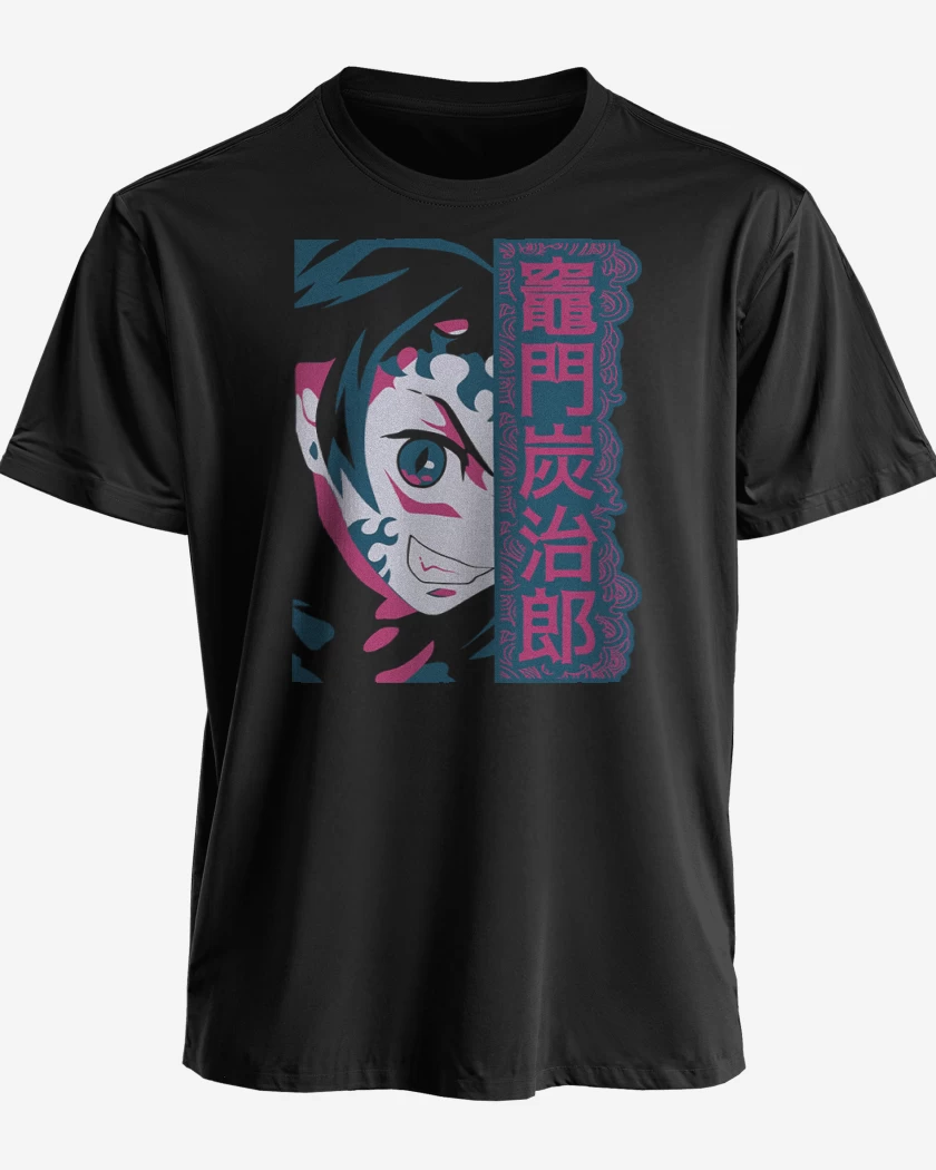 Polera premium Negro de Tanjiro Demon