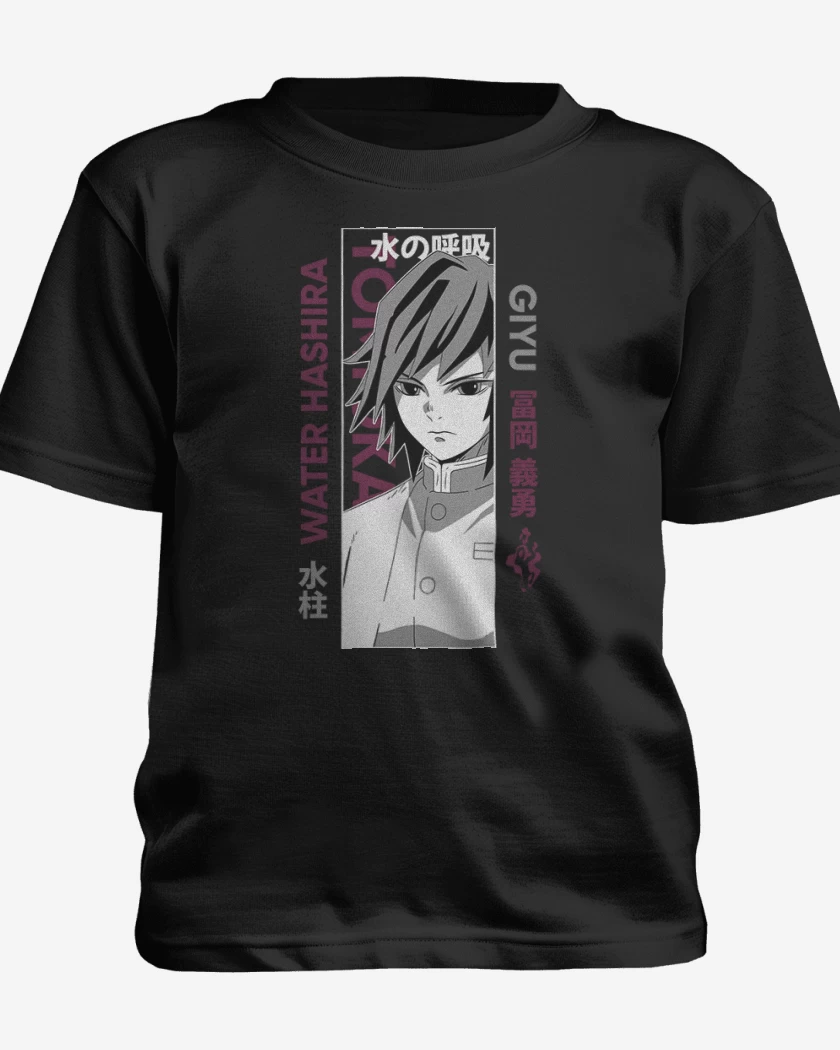 Polera de niño Negro de Tomioka pilar del Agua