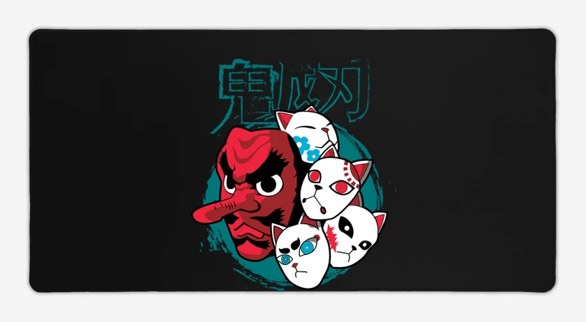 Mouse pad Gamer Negro de Urokodaki
