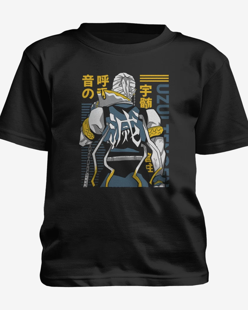 Polera de niño Negro de Uzui Tengen