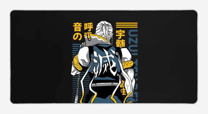 Mouse pad Gamer Negro de Uzui Tengen