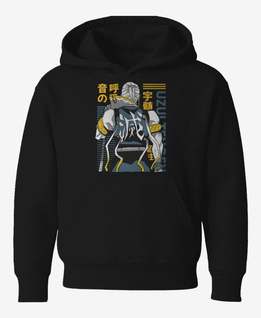 Poleron de niño Negro de Uzui Tengen