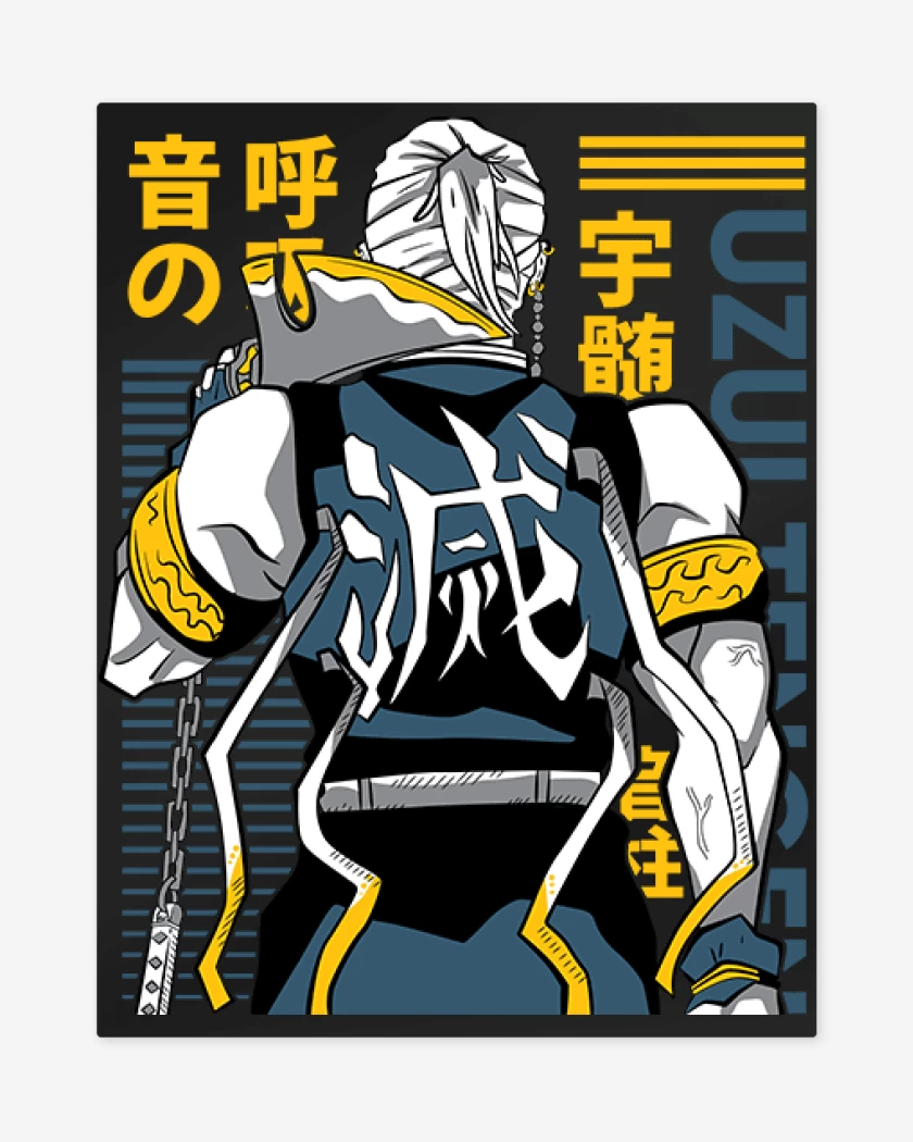 Print metalico Negro de Uzui Tengen