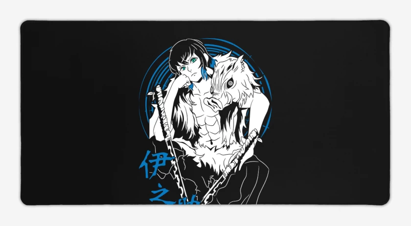 Mouse pad Gamer Negro de Inosuke Jabali