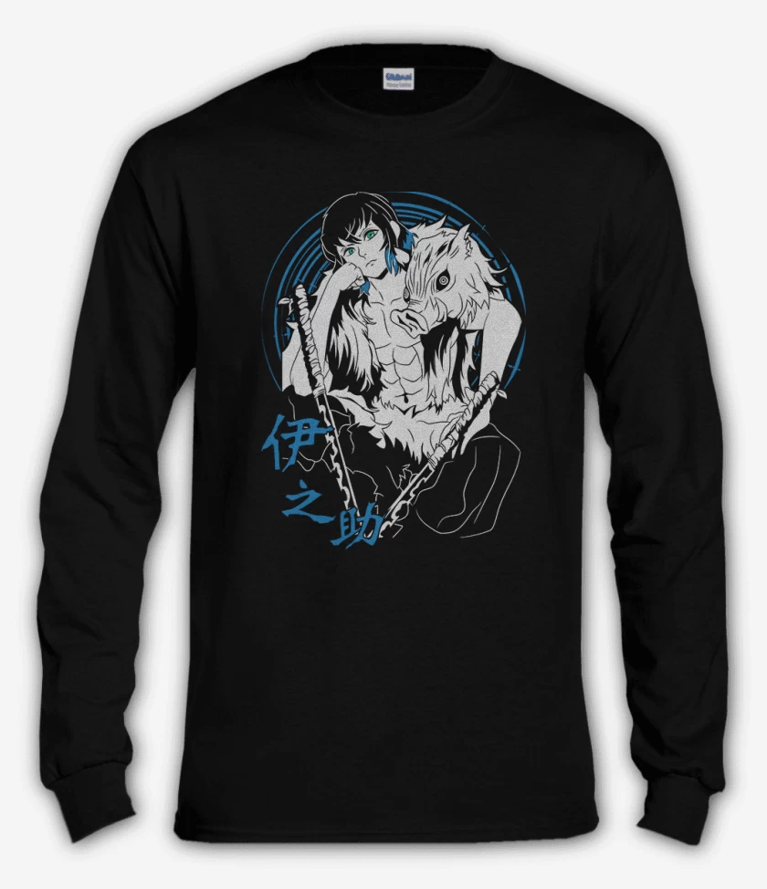 Polera manga larga Negro de Inosuke Jabali