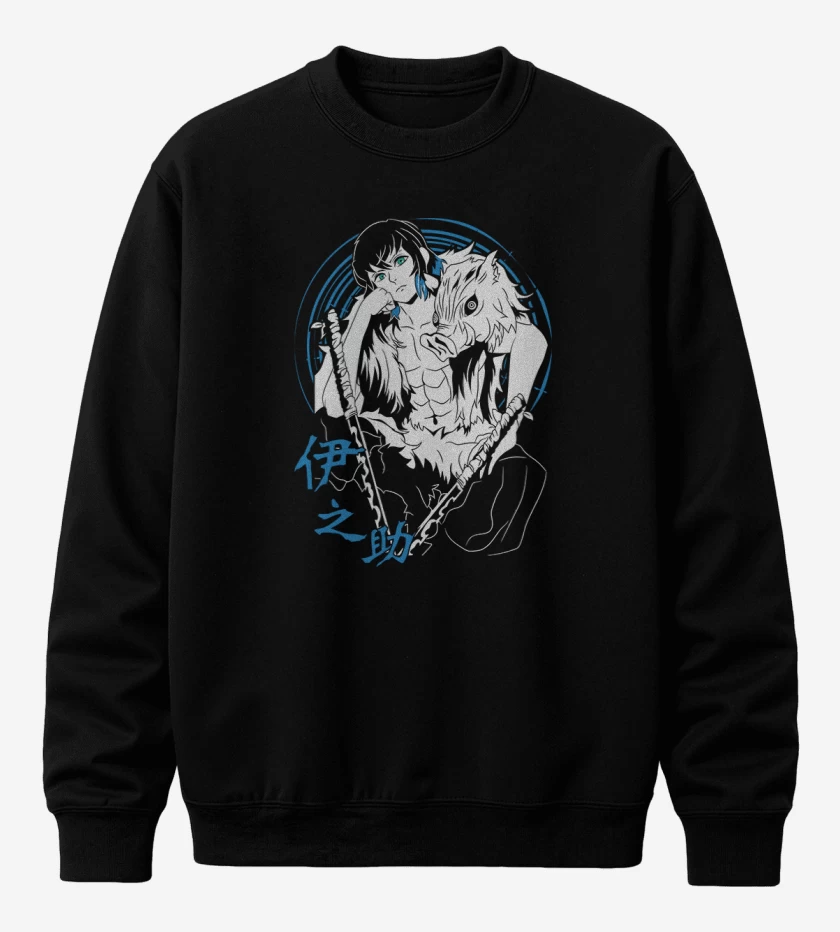 Poleron polo Negro de Inosuke Jabali