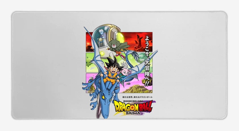 Mouse pad Gamer Blanco de Dragon Ball Daima