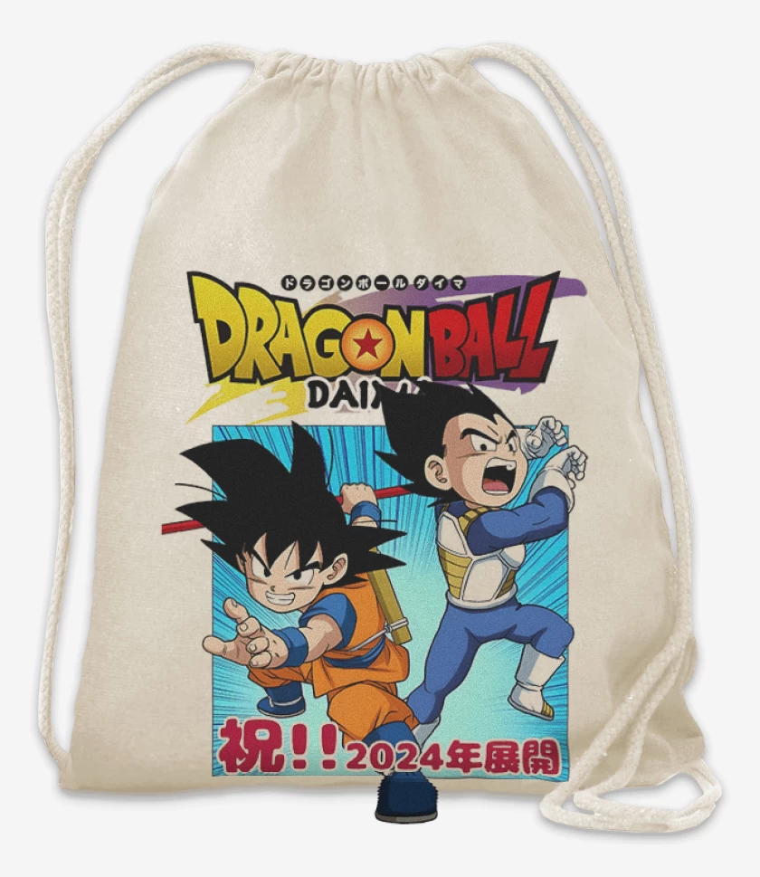 Mochila Blanco de Goku y Vegeta Daima