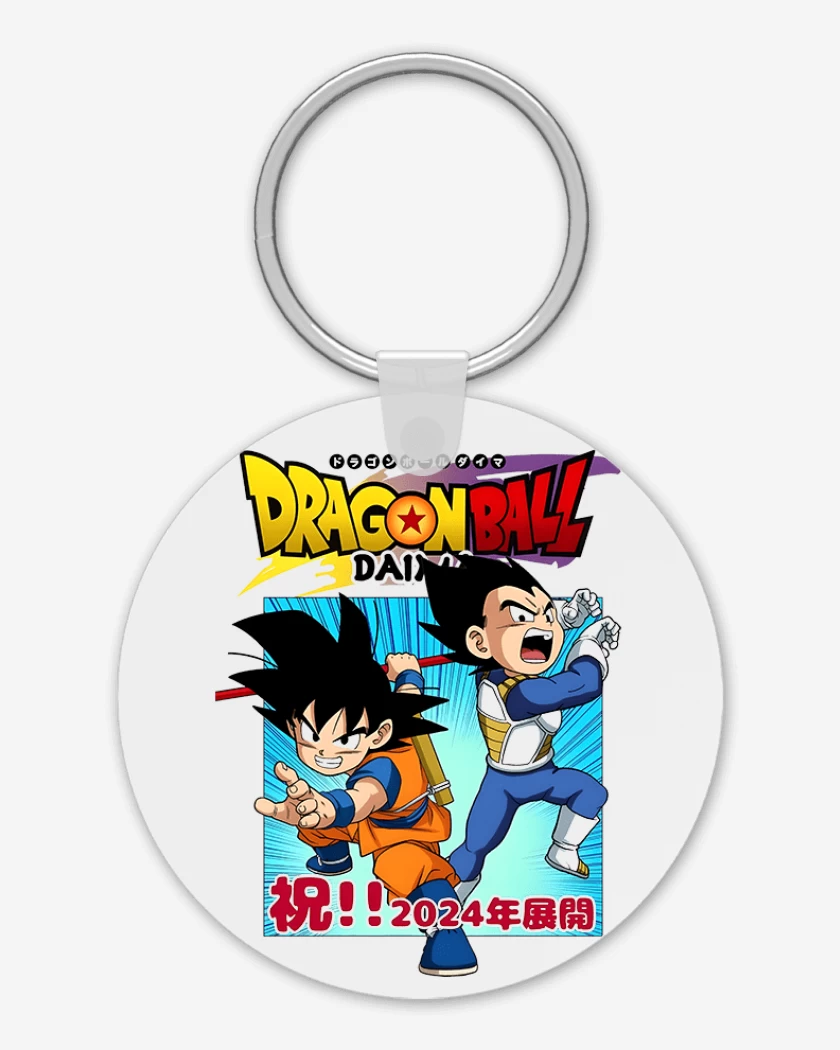 Llavero Blanco de Goku y Vegeta Daima