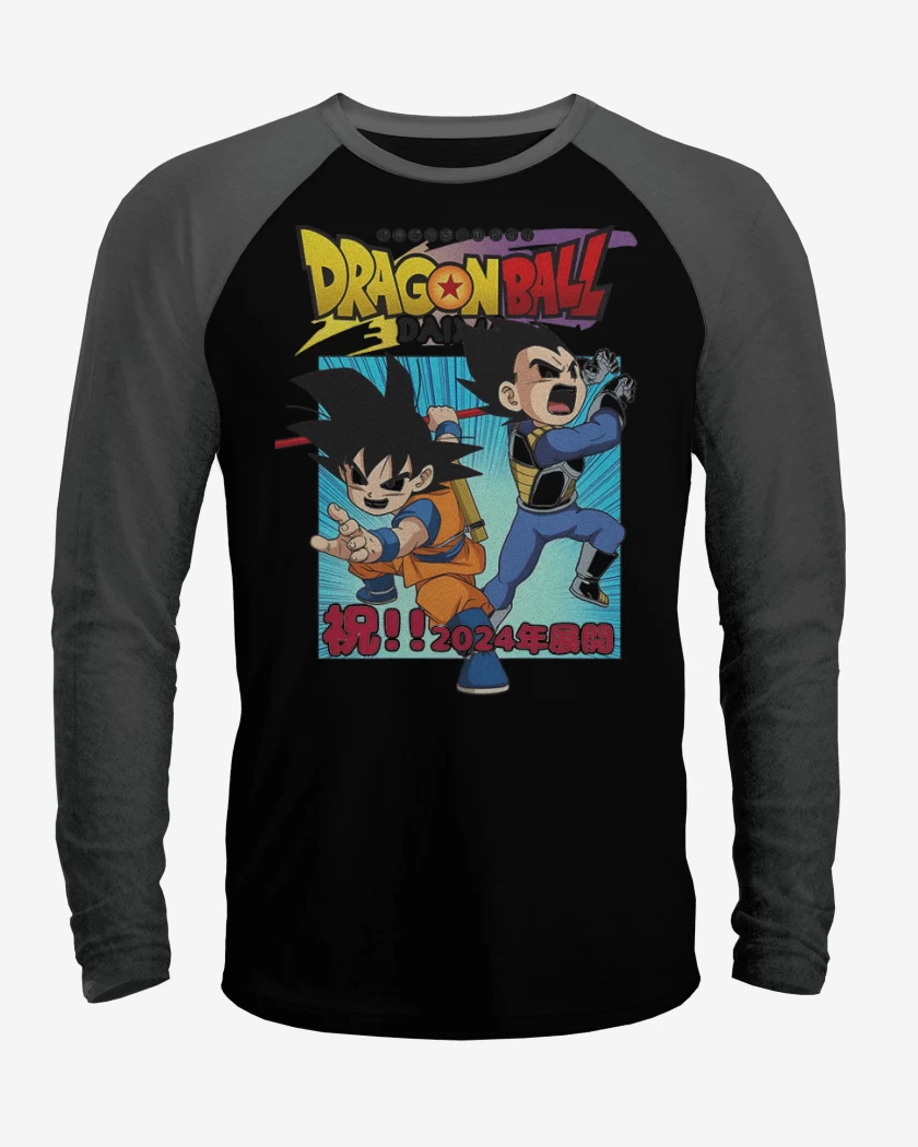 Polera Raglan Goku y Vegeta Daima