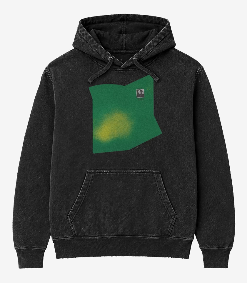 Poleron Canguro Acid Wash Negro de Artaud 
