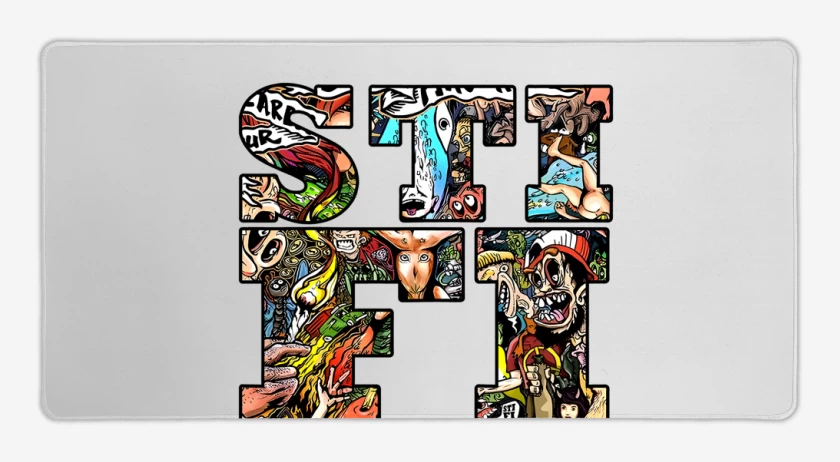 Mouse pad Gamer Blanco de Sti Fi