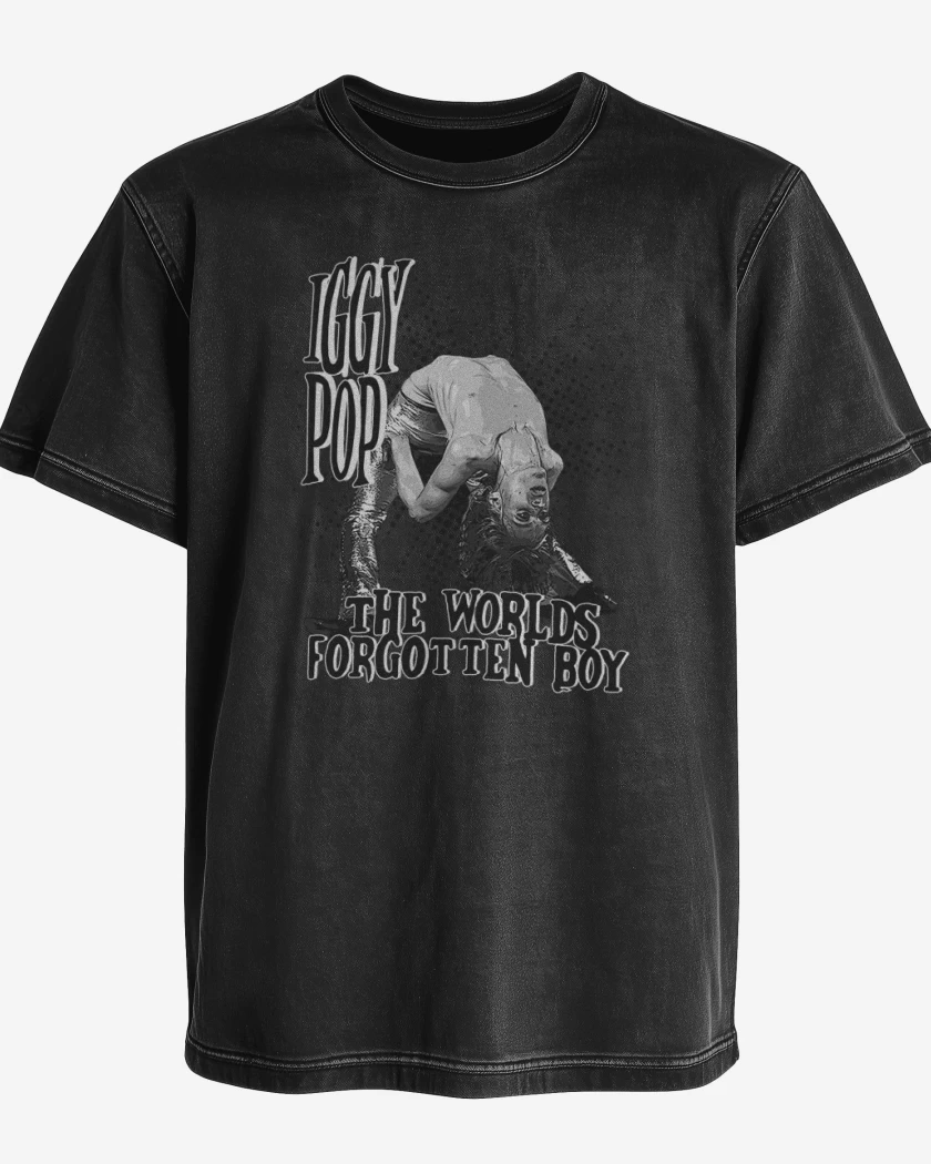 Polera desgastada Negro de The worlds forgotten boy