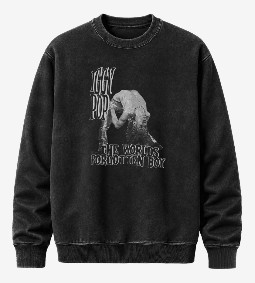 Poleron Polo Acid Wash Negro de The worlds forgotten boy