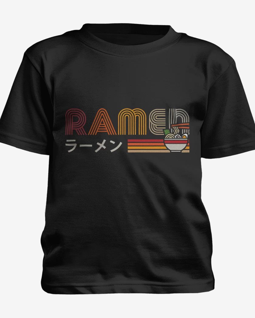 Polera de niño Negro de Vintage Ramen