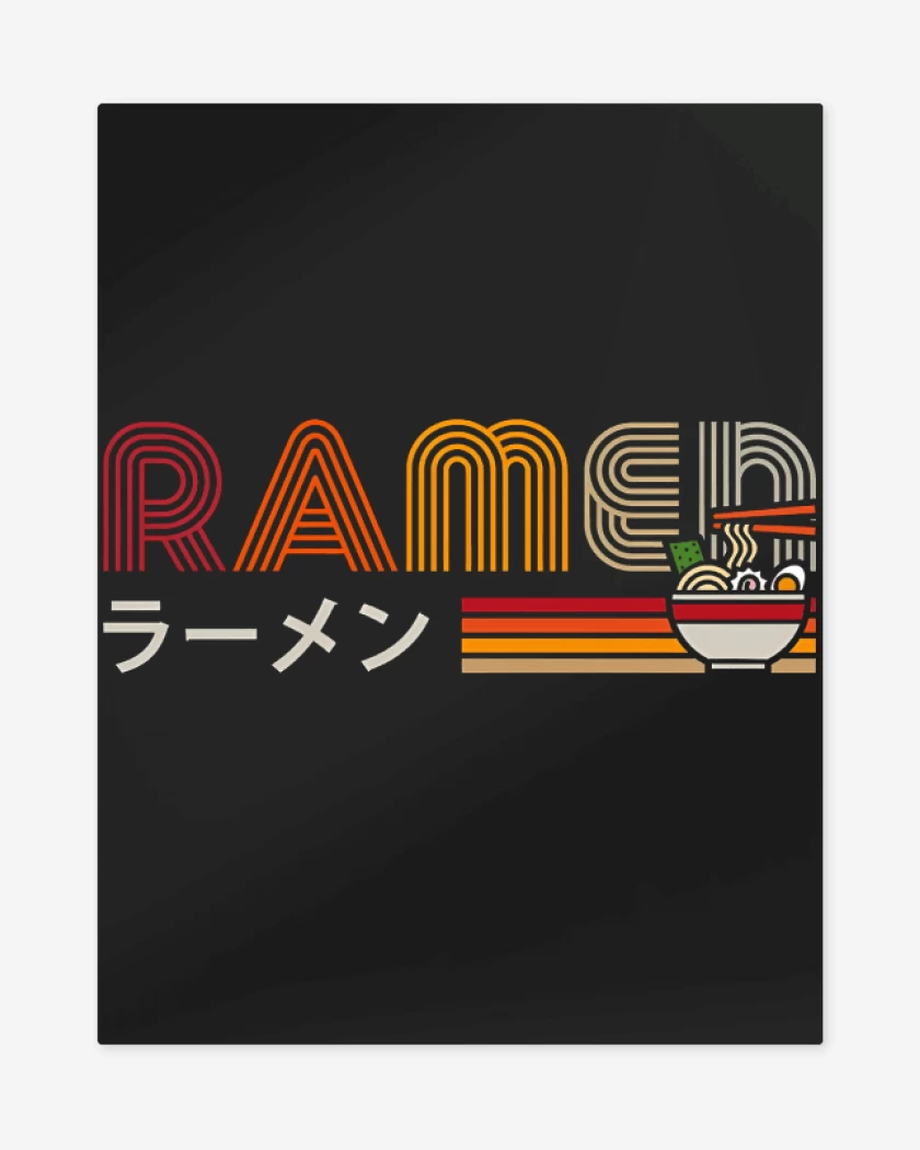 Print metalico Vintage Ramen
