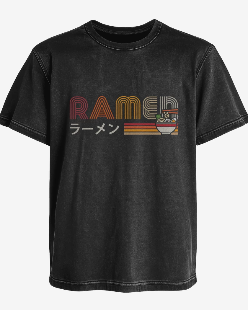 Polera desgastada Vintage Ramen