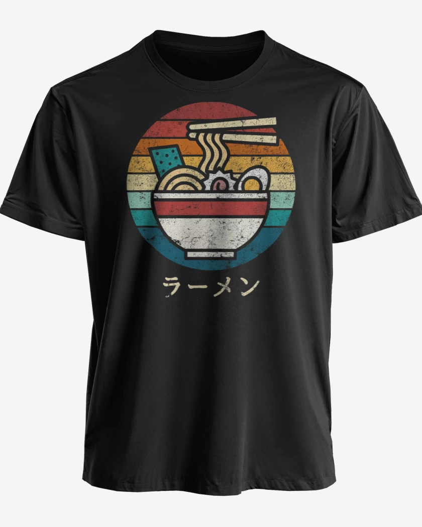 Polera premium Negro de Retro Ramen