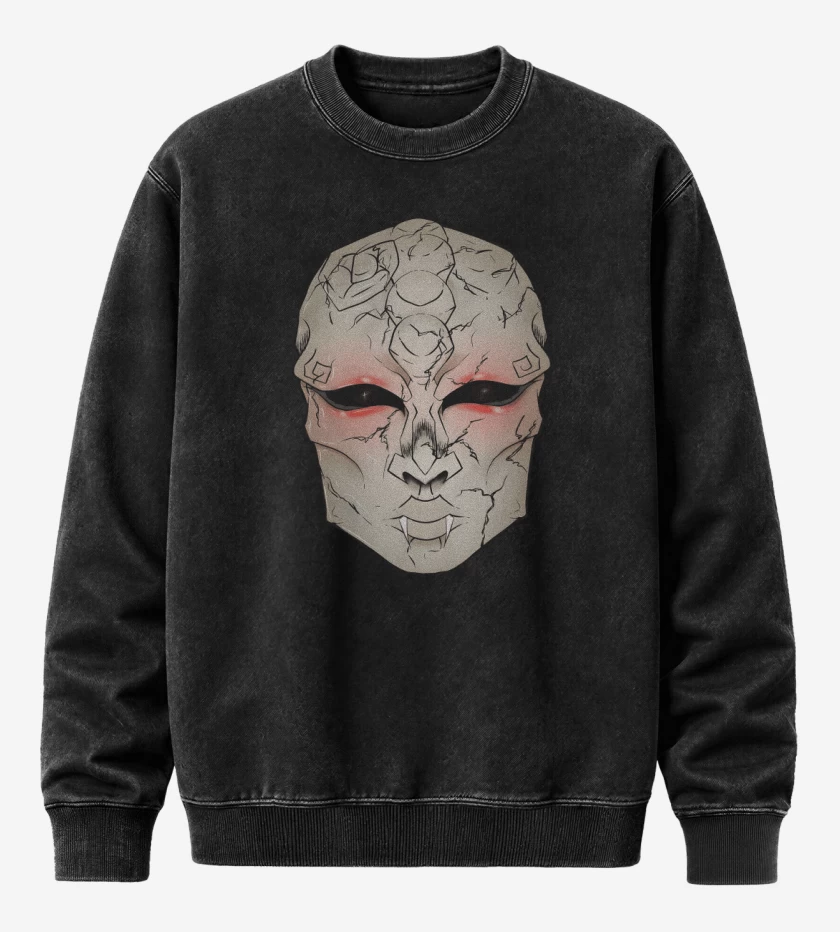 Poleron Polo Acid Wash Negro de Ishi Kamen