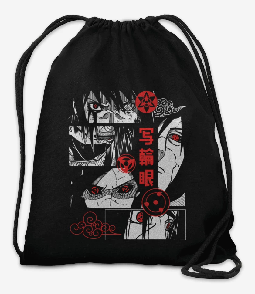 Mochila Negro de Sharingan