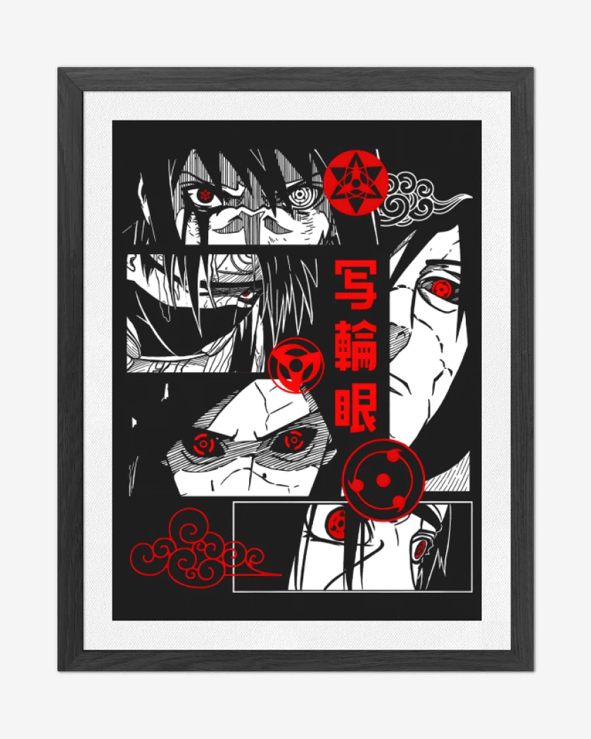 Cuadro decorativo Negro de Sharingan