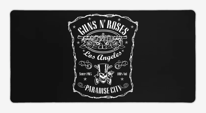 Mouse pad Gamer Negro de Guns N Roses 2