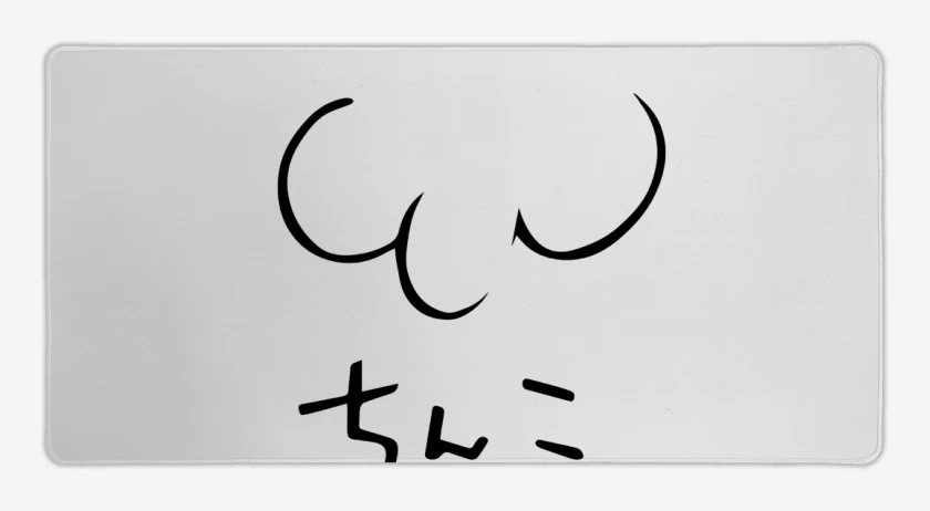 Mouse pad Gamer Blanco de Dibujo de Gojo
