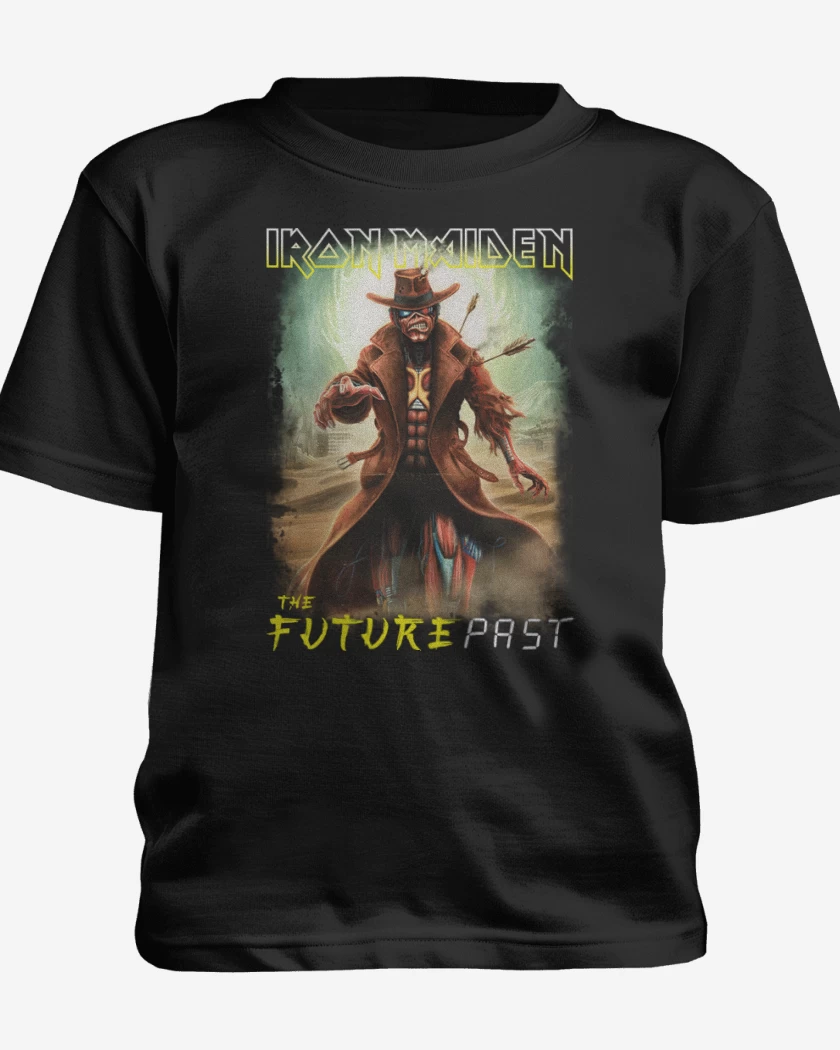 Polera de niño Negro de Iron Maiden Future Past