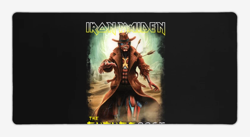 Mouse pad Gamer Negro de Iron Maiden Future Past