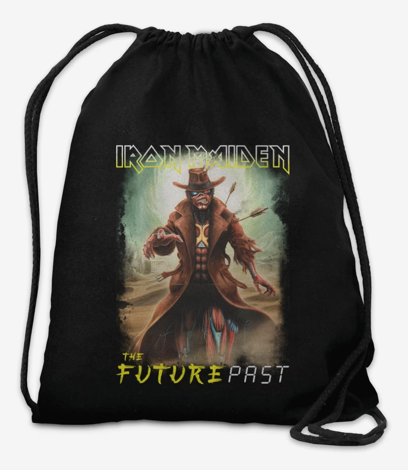 Mochila Negro de Iron Maiden Future Past