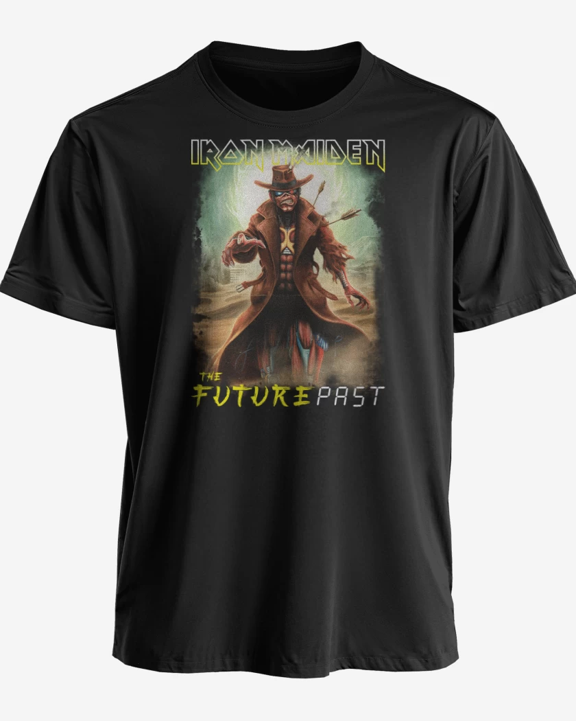 Polera premium Negro de Iron Maiden Future Past