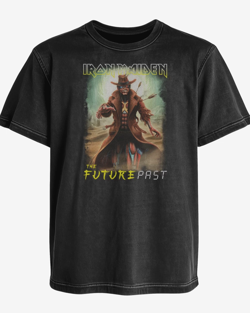 Polera desgastada Iron Maiden Future Past