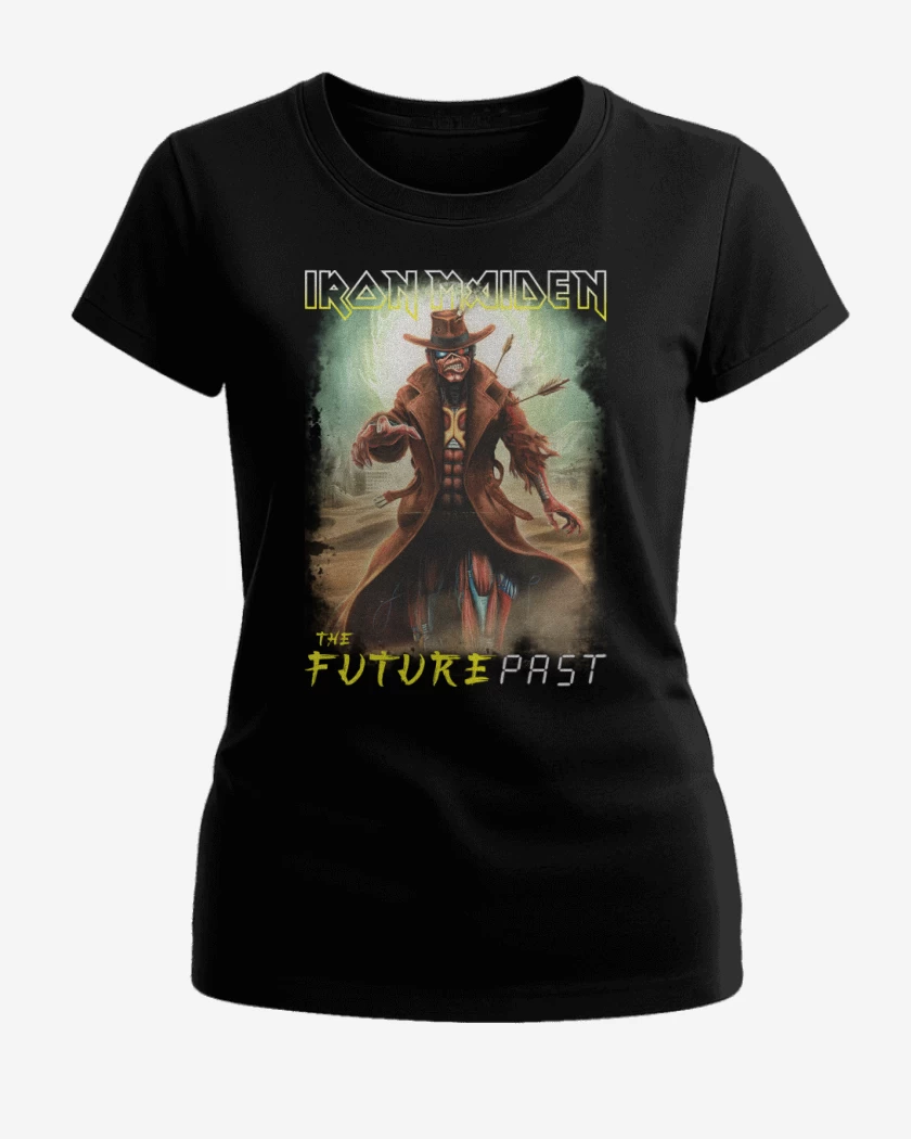 Polera de Mujer Negro de Iron Maiden Future Past