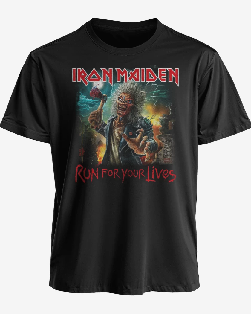 Polera Iron Maiden Run For Your Lives