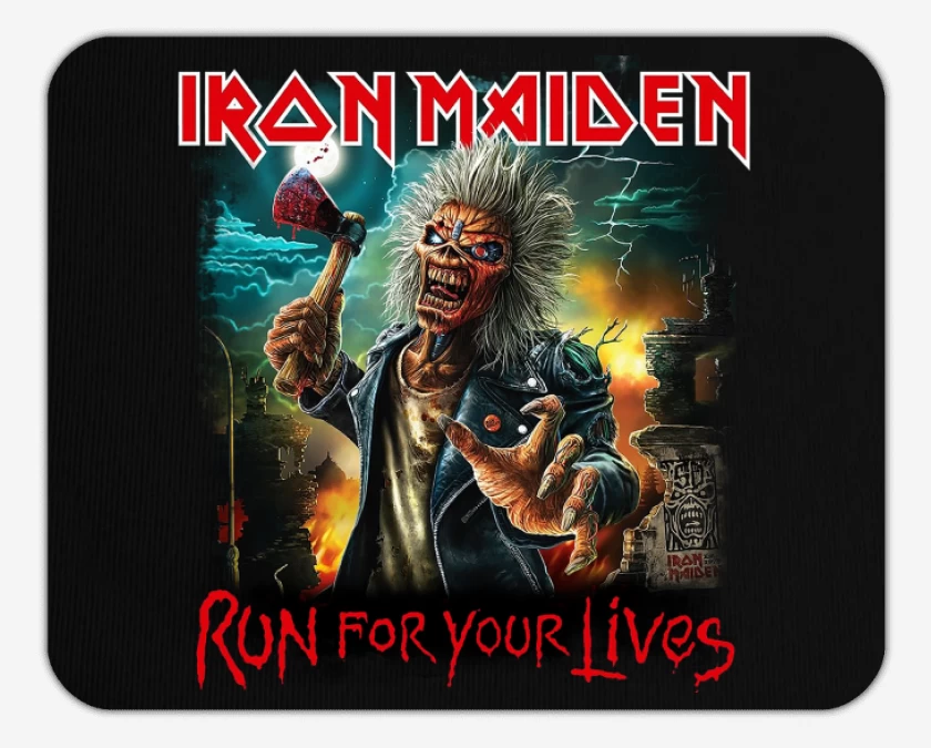Mousepad Iron Maiden Run For Your Lives