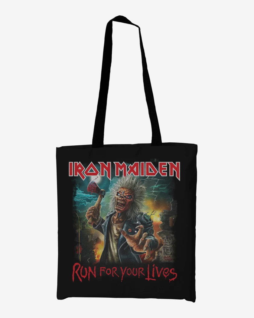 Totebag Iron Maiden Run For Your Lives