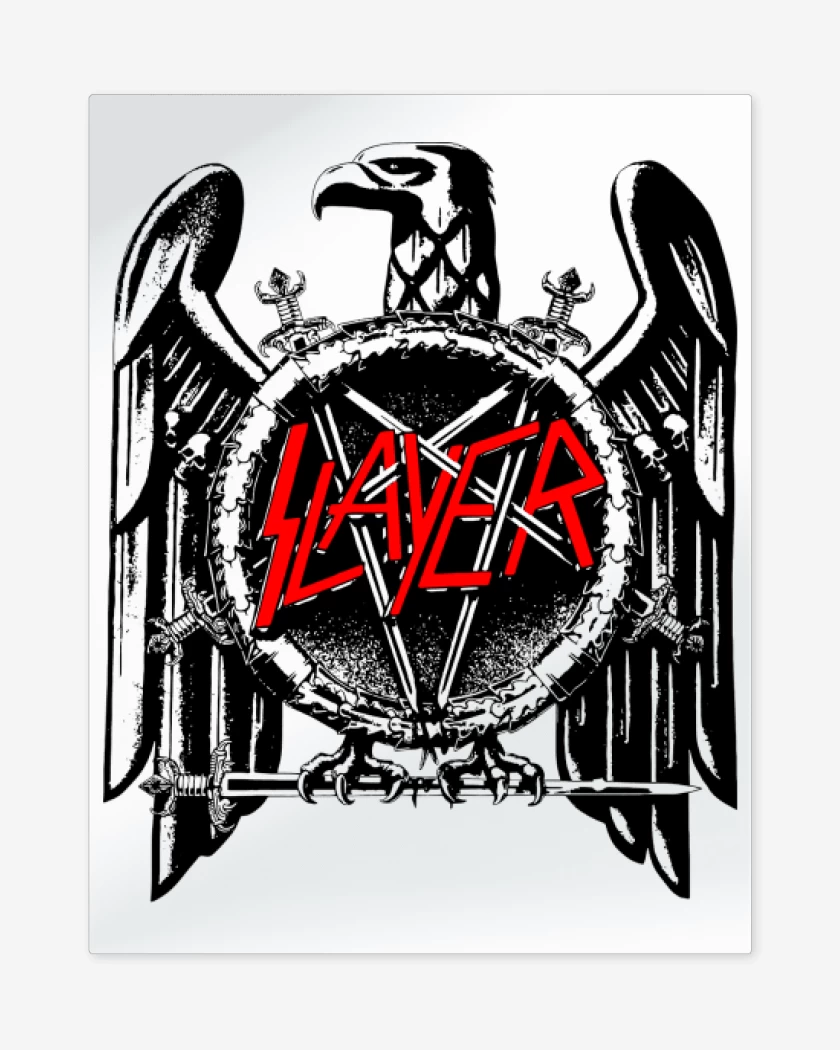 Print metalico Blanco de Slayer Águila