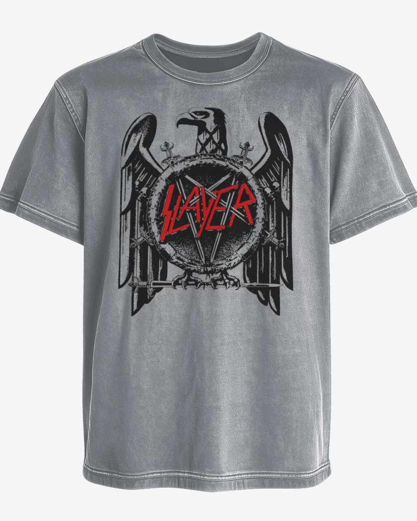 Polera desgastada Slayer Águila