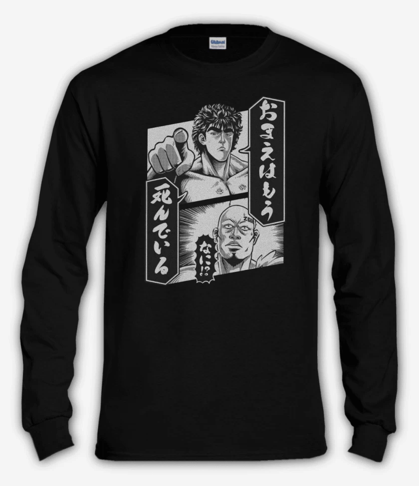 Polera manga larga Negro de Mou Shindeiru
