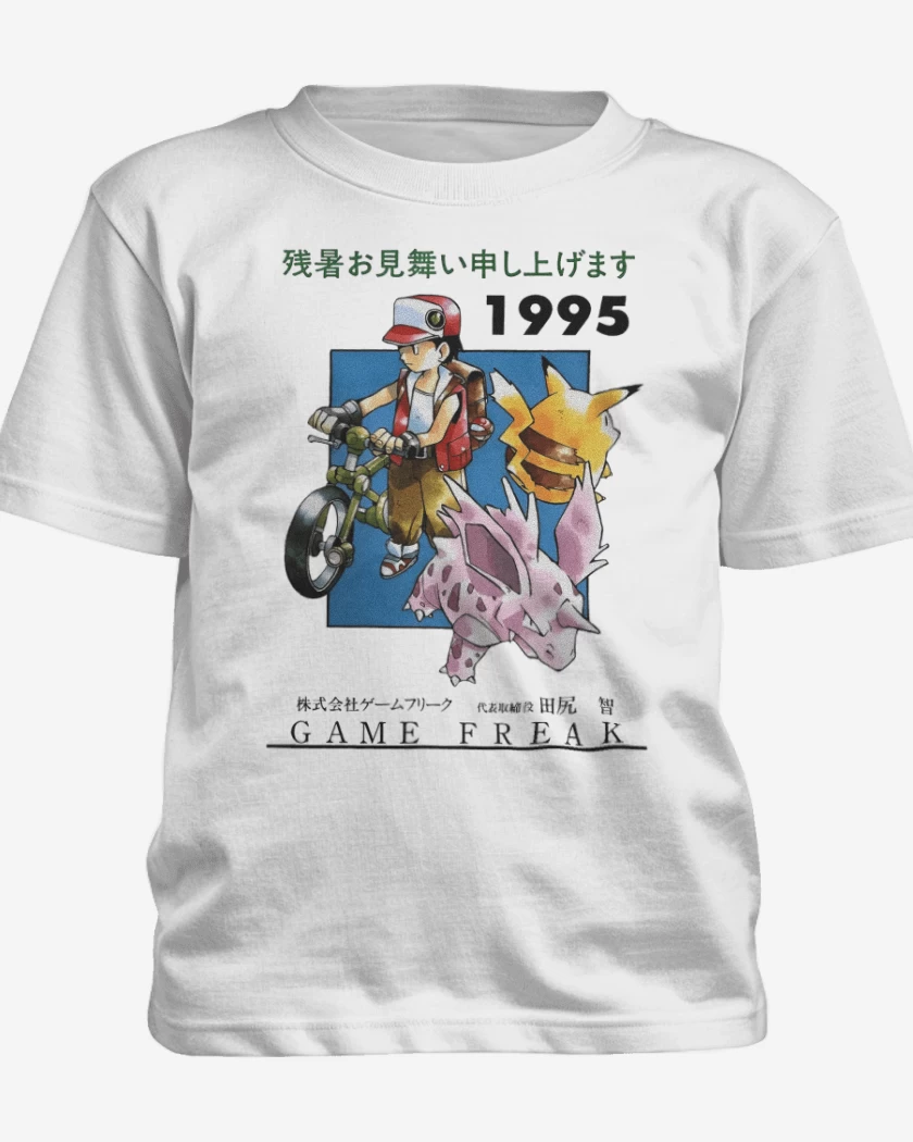 Polera de niño Blanco de Pocket Monsters 