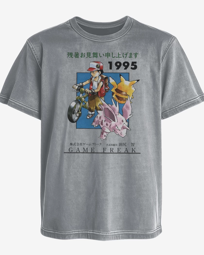 Polera desgastada Pocket Monsters 