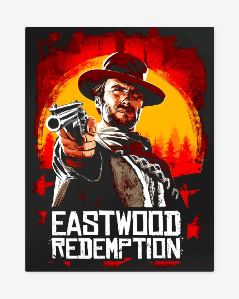 Print metalico Negro de Eastwood Redemption