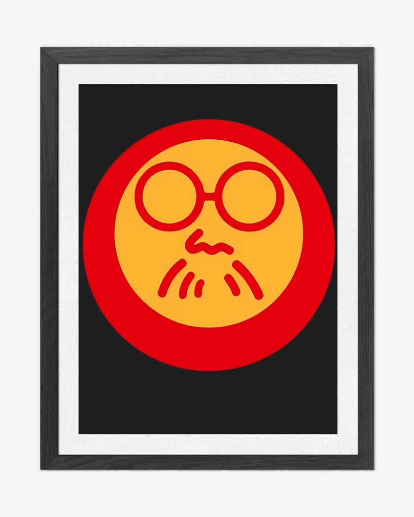 Cuadro decorativo Negro de Daruma Sakamoto