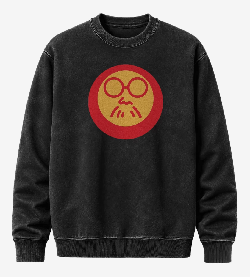 Poleron Polo Acid Wash Negro de Daruma Sakamoto