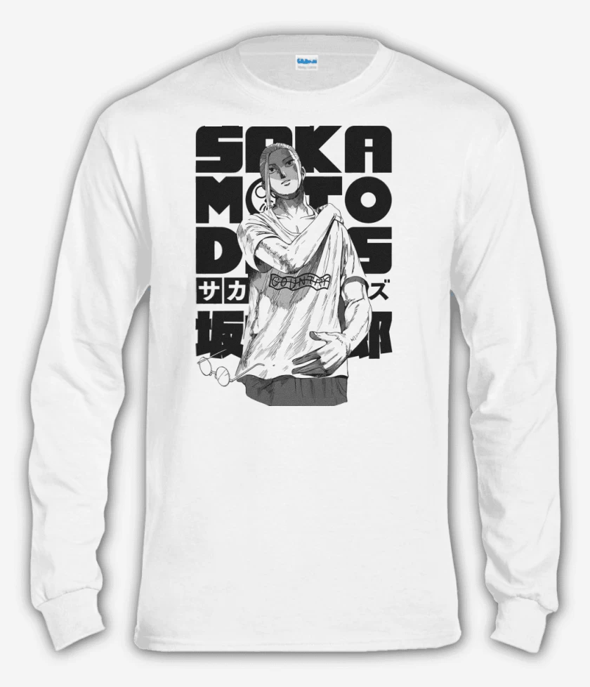 Polera manga larga Blanco de Legendary Hitman