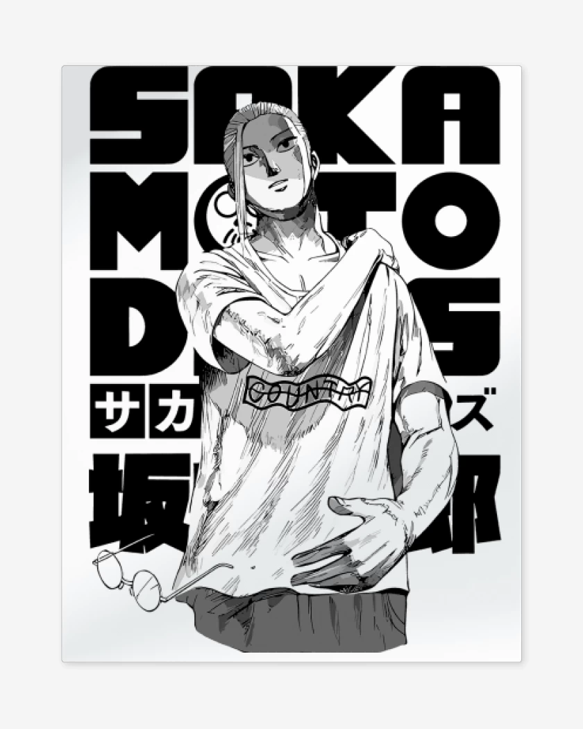 Print metalico Blanco de Legendary Hitman