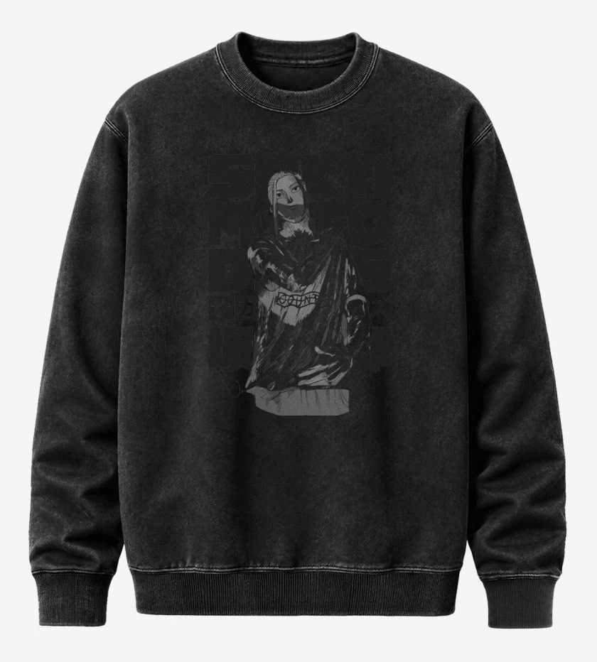 Poleron Polo Acid Wash Negro de Legendary Hitman