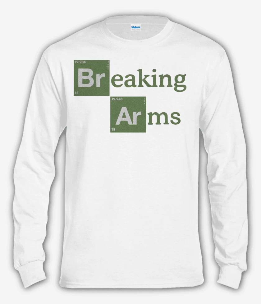 Polera manga larga Blanco de Breaking Arms