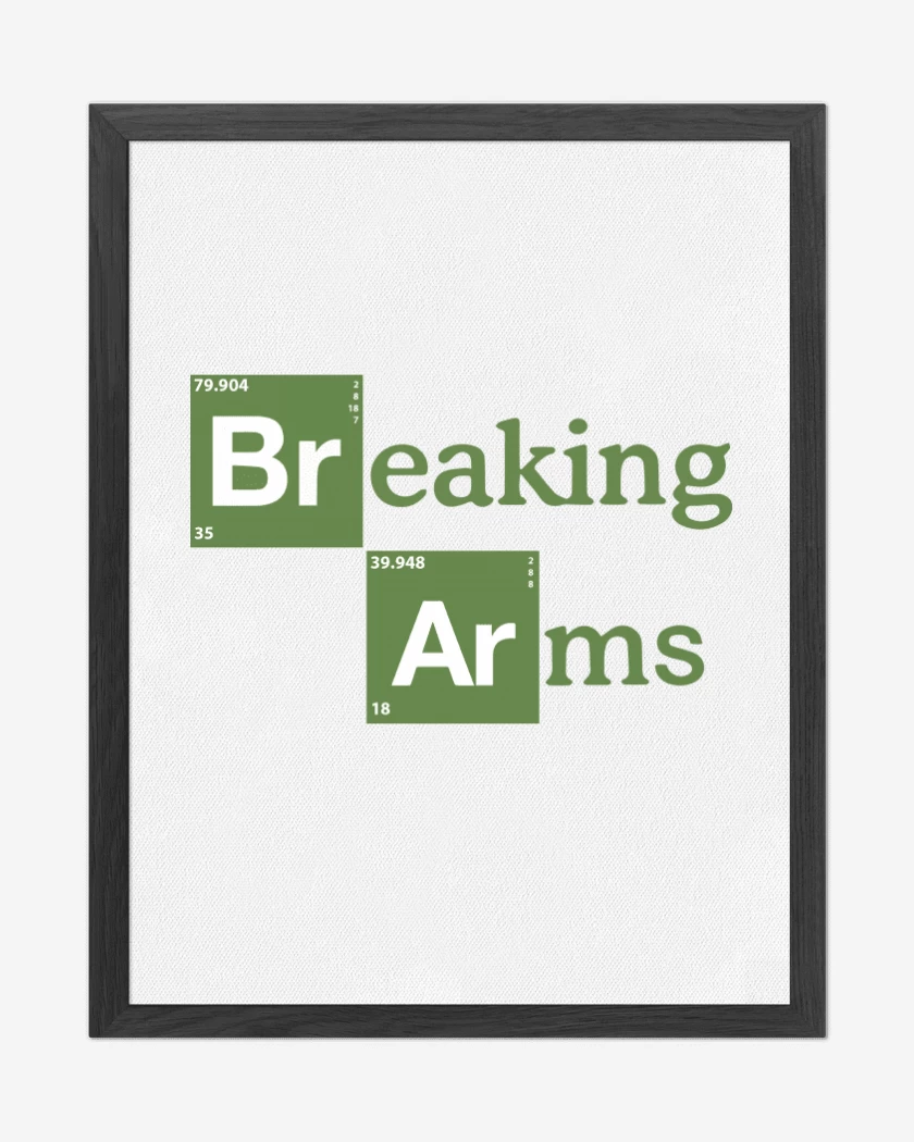 Cuadro decorativo Blanco de Breaking Arms
