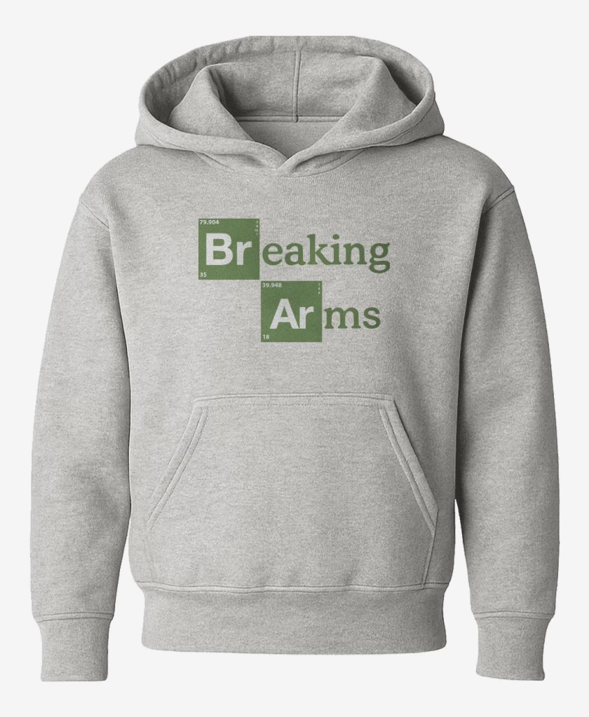 Poleron de niño Gris Melange de Breaking Arms